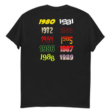 Load image into Gallery viewer, *NEW* "80's Horror Movies By Year" T-Shirt
