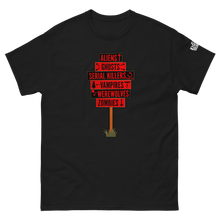 Load image into Gallery viewer, "Horror Road Sign" T-Shirt