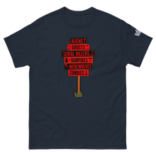 Load image into Gallery viewer, "Horror Road Sign" T-Shirt