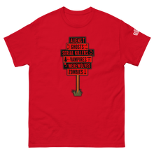 Load image into Gallery viewer, "Horror Road Sign" T-Shirt