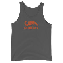 Load image into Gallery viewer, *NEW* Unisex Bourbonality Tank Top featuring the Bourbonalligator