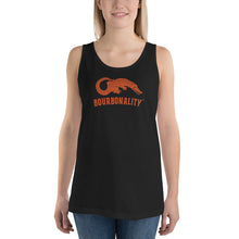 Load image into Gallery viewer, *NEW* Unisex Bourbonality Tank Top featuring the Bourbonalligator