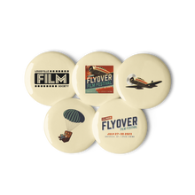 Load image into Gallery viewer, *NEW* Flyover Film Festival 2023 - Set of 5 pin buttons