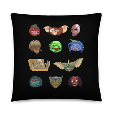 Load image into Gallery viewer, 80's Tiny Monsters Throw Pillow