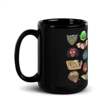 Load image into Gallery viewer, Tiny Monsters Black Glossy Mug