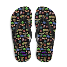 Load image into Gallery viewer, 80's Tiny Monsters Flip-Flops