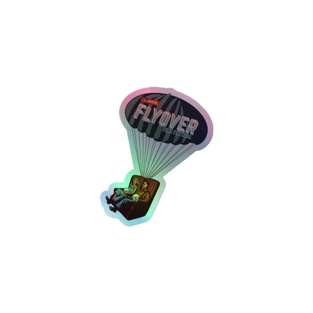 *NEW* Flyover Film Festival 2023 - Holographic Sticker - Hot Air Balloon
