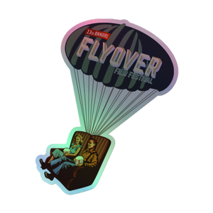 *NEW* Flyover Film Festival 2023 - Holographic Sticker - Hot Air Balloon