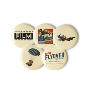 *NEW* Flyover Film Festival 2023 - Set of 5 pin buttons