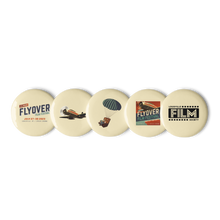 Load image into Gallery viewer, *NEW* Flyover Film Festival 2023 - Set of 5 pin buttons
