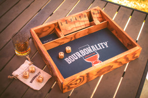 Bourbonality™ "Shut the Box'" Hand-Carved Game