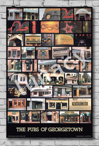"Pubs of Georgetown" Poster