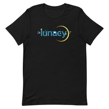 Load image into Gallery viewer, &quot;Lunacy Letter Friends: Safety Tips&quot; T-Shirt (Dark) (% of Proceeds to Trunacy)
